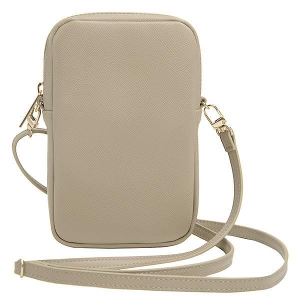 Guess tālruņa somiņa ZIP Leather Triangle, zelta