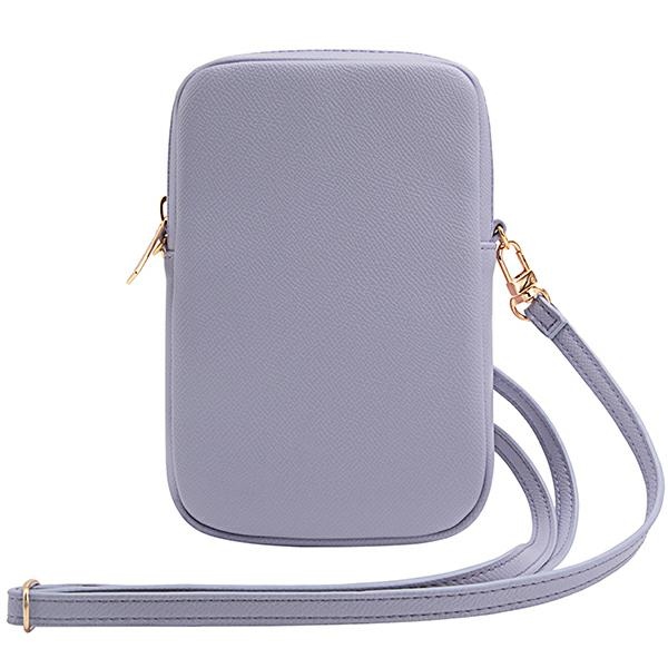 Guess tālruņa somiņa ZIP Leather Triangle, violeta