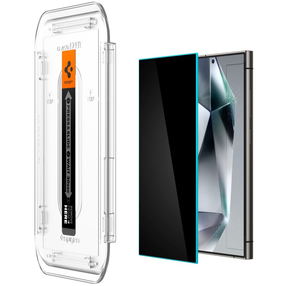 Samsung Galaxy S24 Ultra (SM-S928) Spigen Glas.tr ”ez Fit” Privacy Tempered Glass 2-Pack | Ekrāna Aizsargstikls 2...