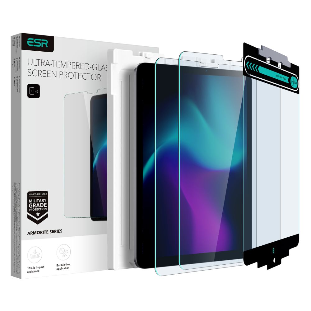 ESR Armorite aizsargstikls iPad Air 10.9 / Pro 11 (2 gab.)