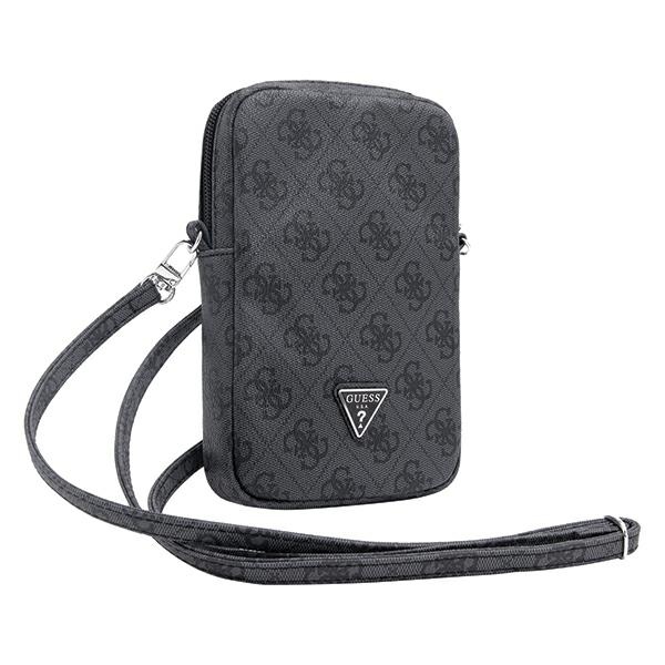 Guess Zip 4G Triangle pleca somiņa telefonam, melna