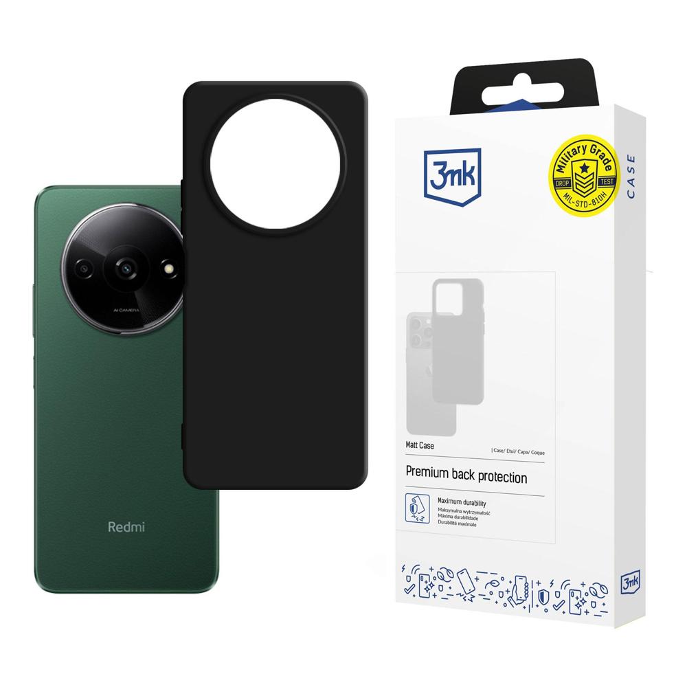 3Mk Protection Matt Case vāciņš Xiaomi Redmi A3, melns