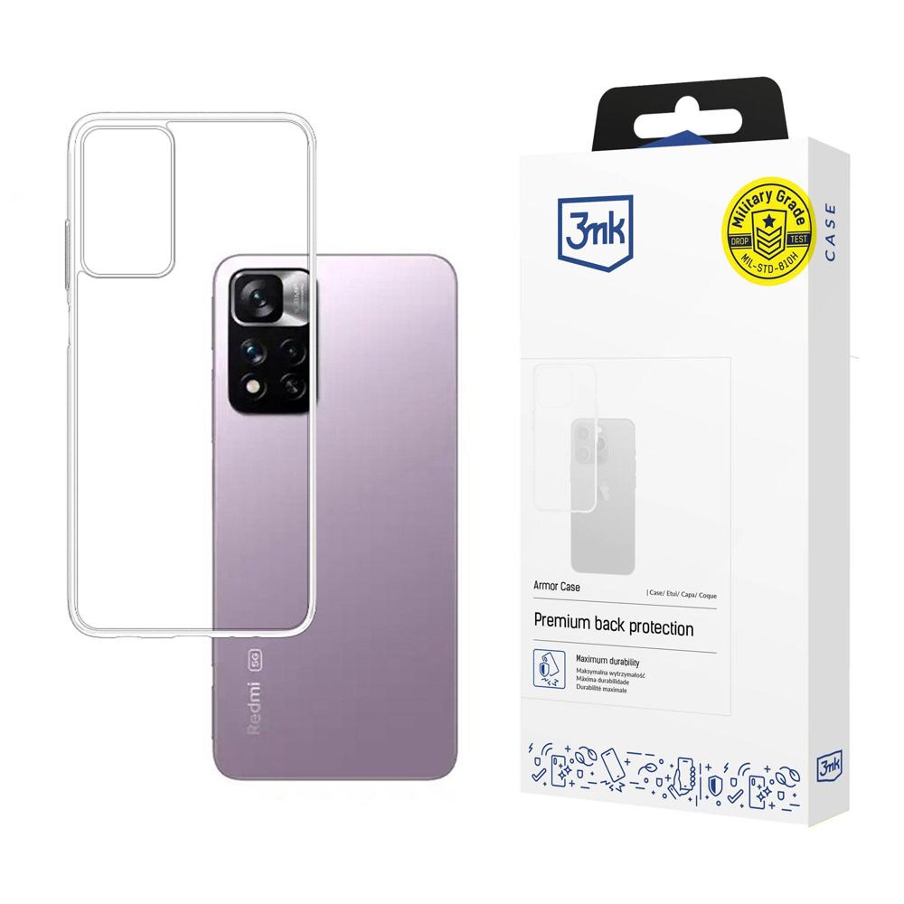 3mk Armor Case Xiaomi Redmi Note 11 5G vāciņš, caurspīdīgs