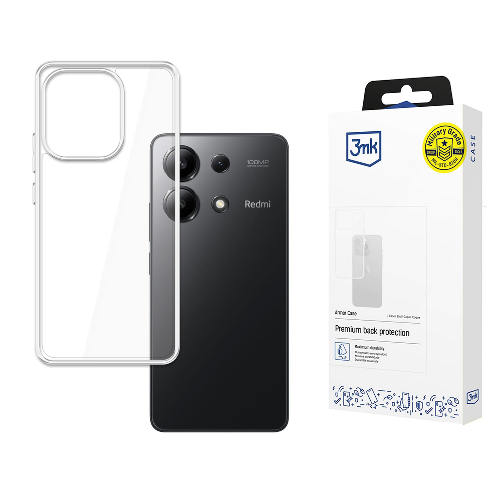 3mk Armor Case Redmi Note 13 4G vāciņš, caurspīdīgs