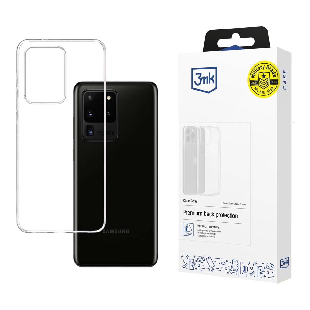 Samsung Galaxy S20 Ultra (SM-G988F) 3MK Clear Case Cover, Transparent | Caurspīdīgs Silikona Vāciņš Maciņš...