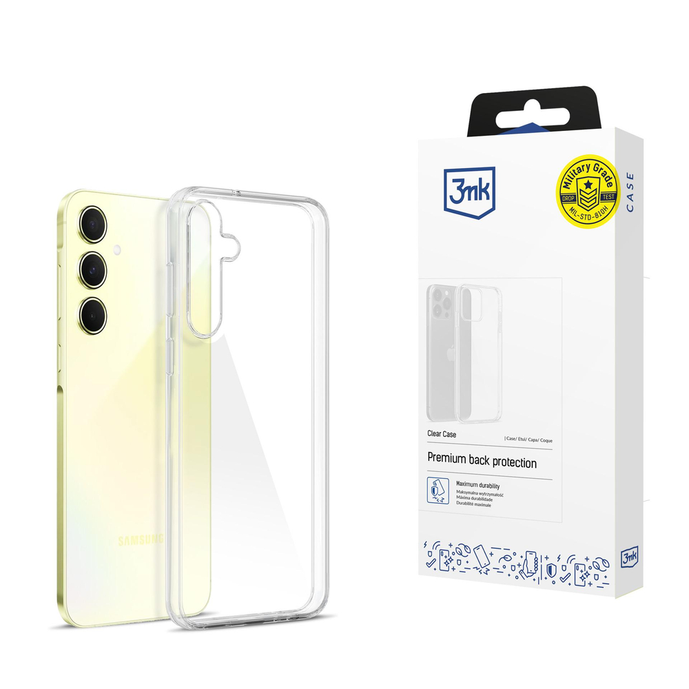 3Mk Protection Samsung Galaxy A55 5G vāciņš Clear Case, caurspīdīgs