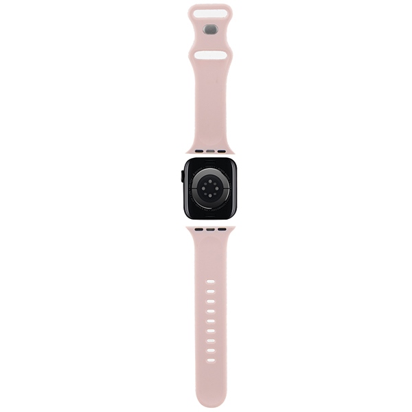 Hello Kitty Apple Watch 38 / 40 / 41 mm siksniņa Silicone Tags Graffiti, rozā