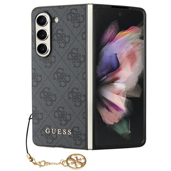 Guess Samsung Galaxy Z Fold5 vāciņš 4G Charms Collection, pelēks