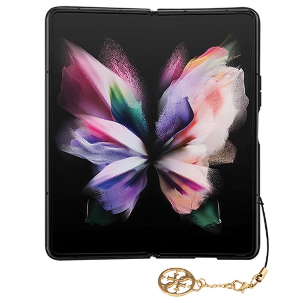 Guess Samsung Galaxy Z Fold5 vāciņš 4G Charms Collection, pelēks