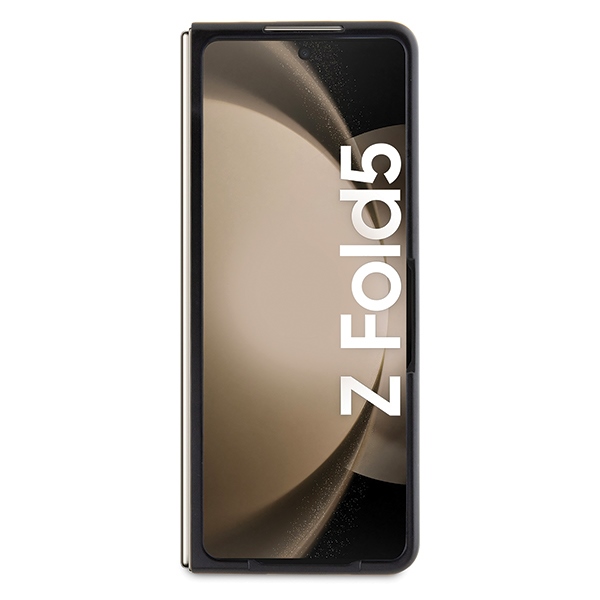 Karl Lagerfeld Samsung Galaxy Z Fold 5 vāciņš Saffiano Monogram Ikonik Pin, melns
