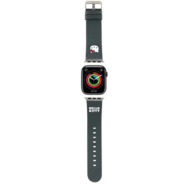 Hello Kitty Apple Watch 38/40/41 mm siksniņa Kitty Head, melna