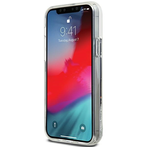 DKNY iPhone 12 / 12 Pro vāciņš Liquid Glitter Big Logo, melns