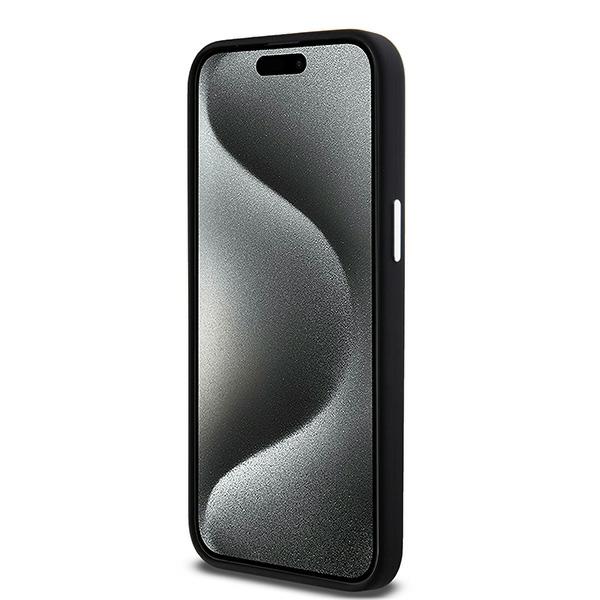 Apple iPhone 15 Pro Max 6.7\'\' DKNY Liquid Silicone Small Metal Logo MagSafe Case Cover, Black | Telefona Vāciņš...