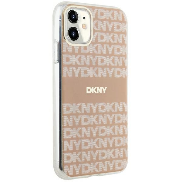 DKNY iPhone 11 / Xr vāciņš IML Mono & Stripe MagSafe, rozā