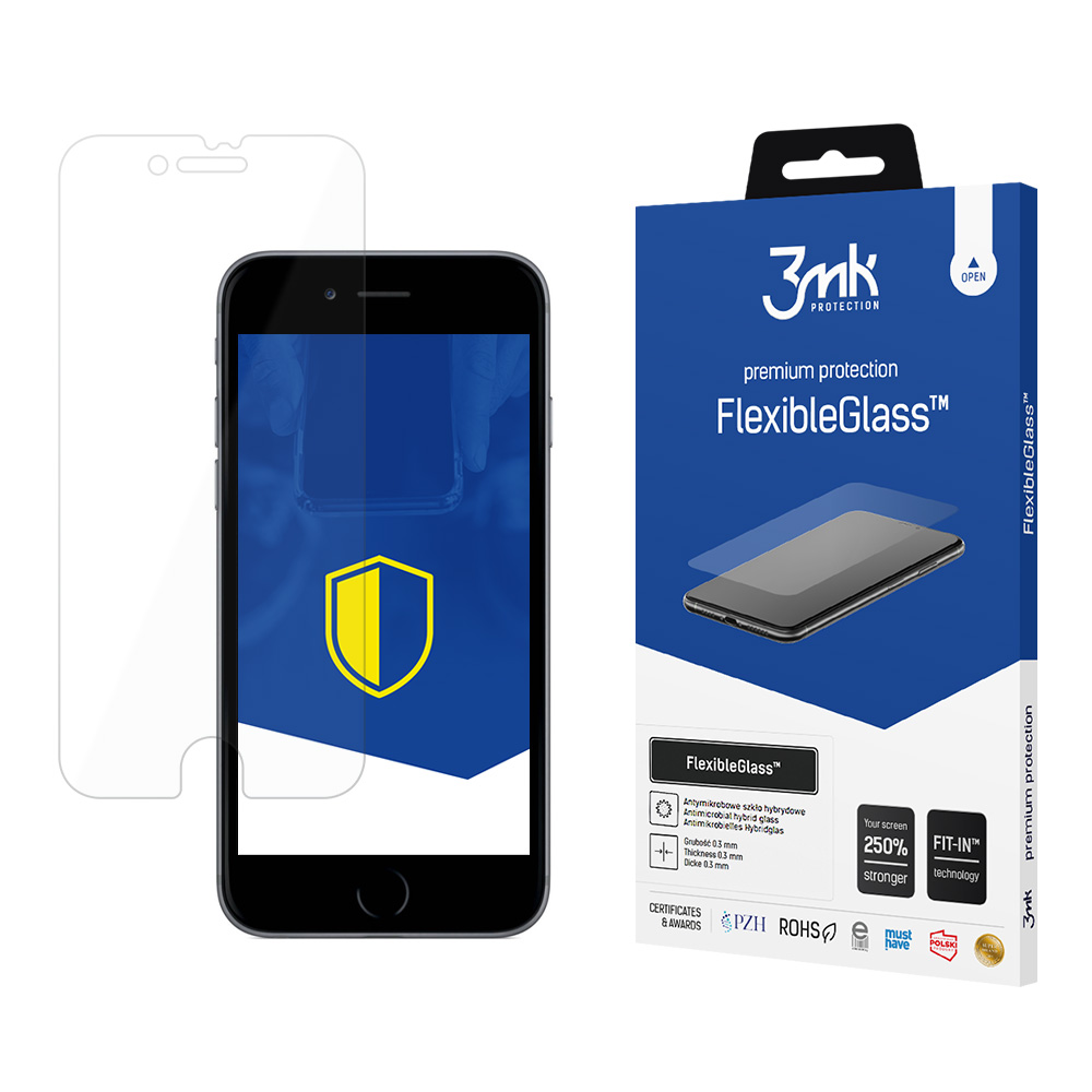 3mk FlexibleGlass hibrīda aizsargstikls iPhone 7