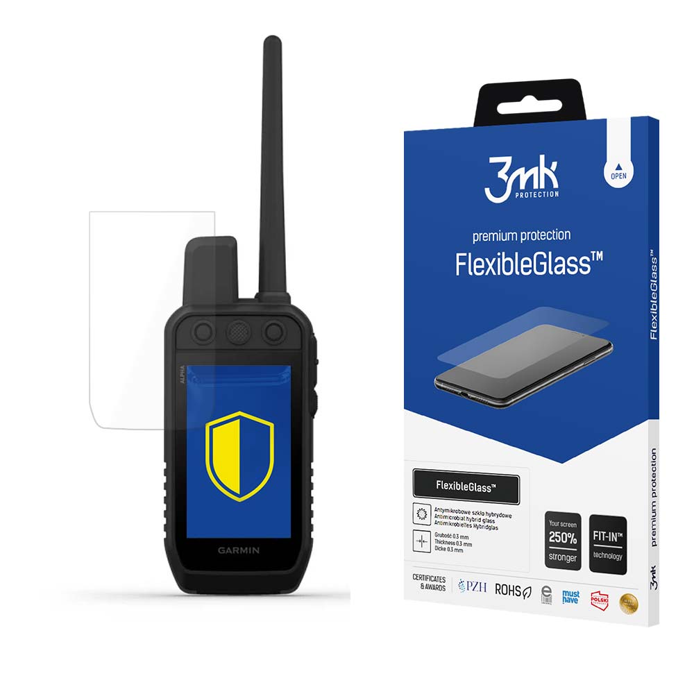3mk FlexibleGlass hibrīda aizsargstikls Garmin Alpha 300K