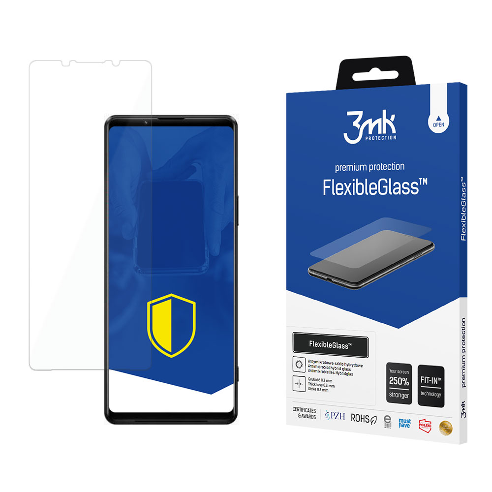 3Mk Protection FlexibleGlass™ hibrīda aizsargstikls Sony Xperia 1