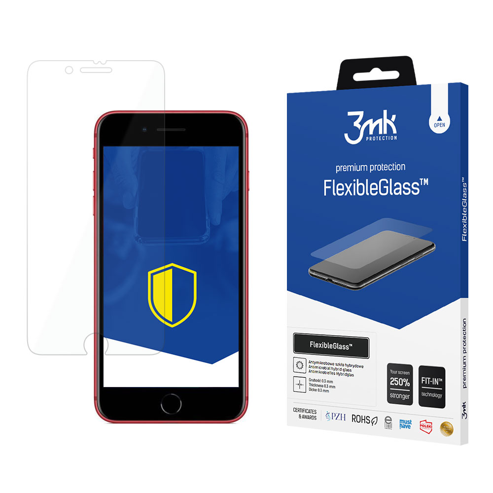 3mk FlexibleGlass hibrīda aizsargstikls iPhone 8 Plus