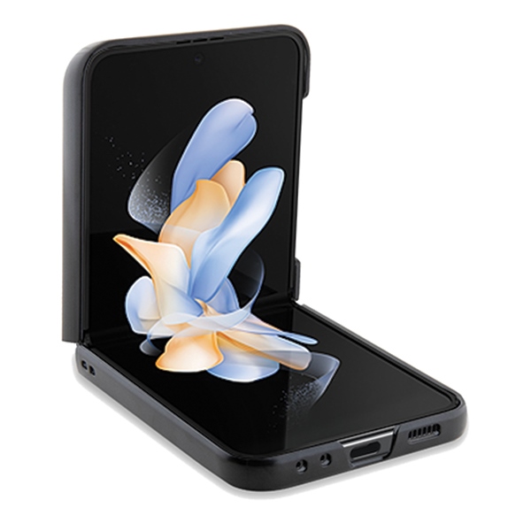 Mercedes Samsung Galaxy Z Flip 5 vāciņš Leather Urban, melns