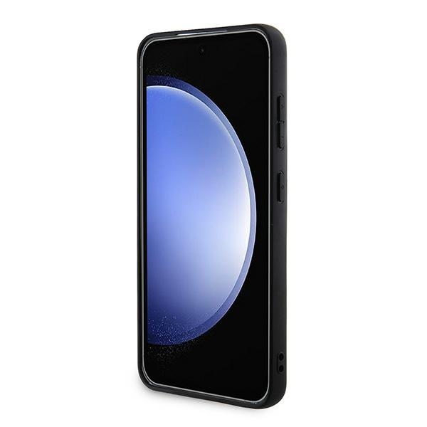 Guess Samsung Galaxy A35 vāciņš 4G Metal Gold Logo, melns