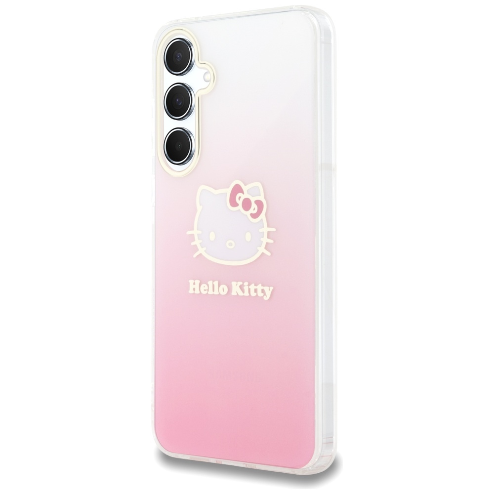 Hello Kitty Samsung Galaxy A55 vāciņš IML Gradient Electrop Kitty Head, rozā