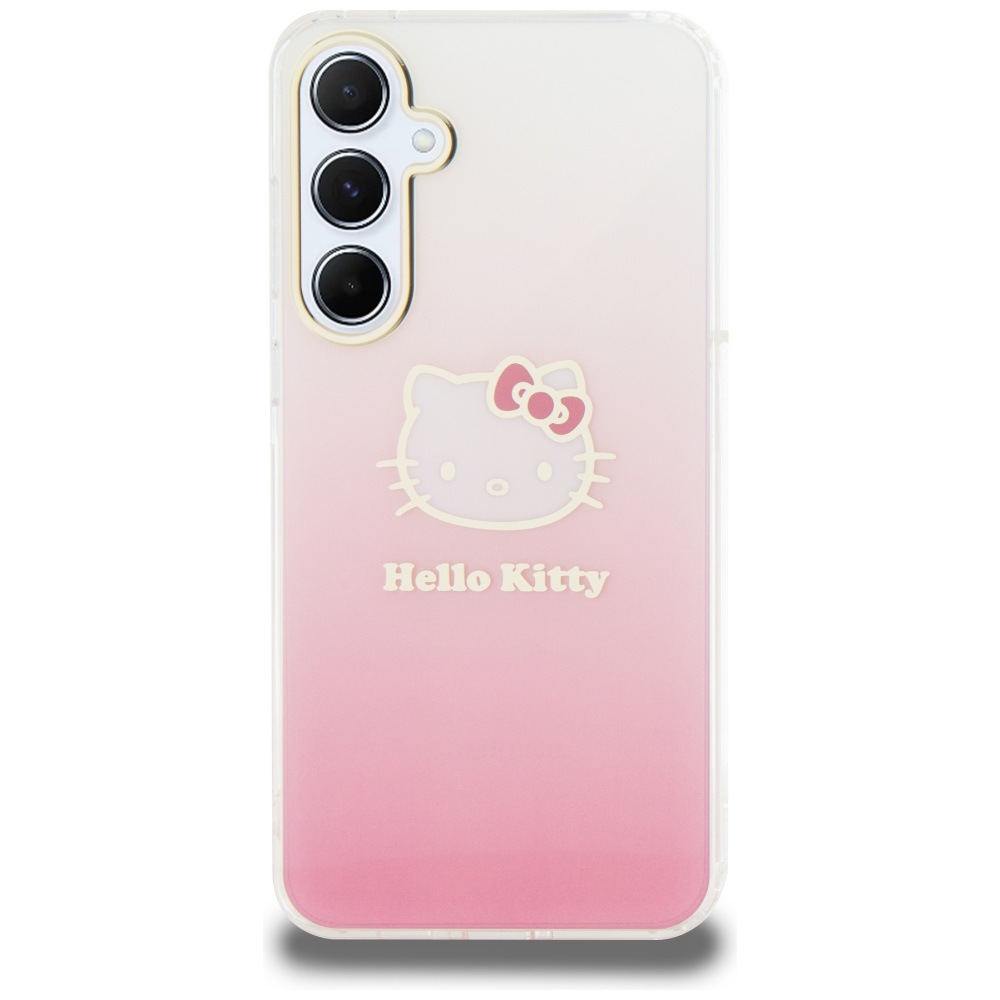 Hello Kitty Samsung Galaxy A55 vāciņš IML Gradient Electrop Kitty Head, rozā