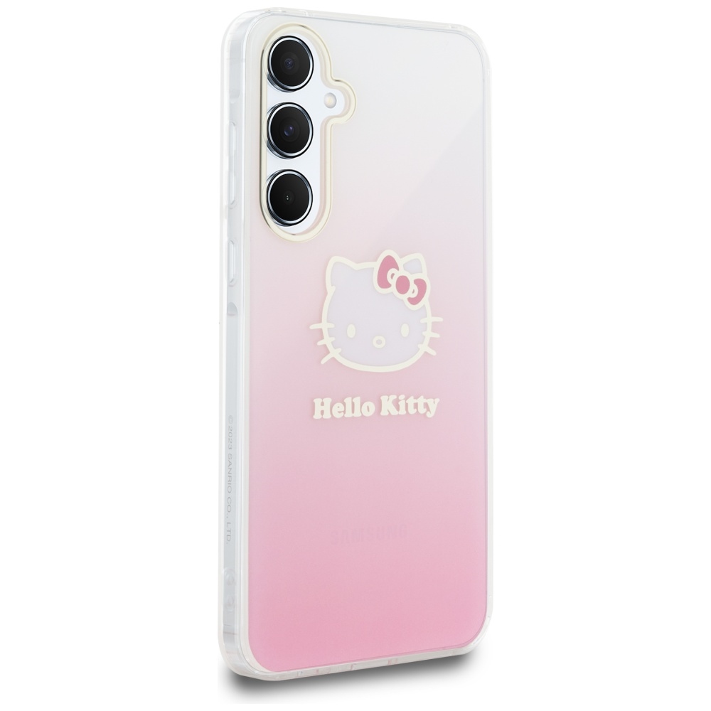 Hello Kitty Samsung Galaxy A55 vāciņš IML Gradient Electrop Kitty Head, rozā