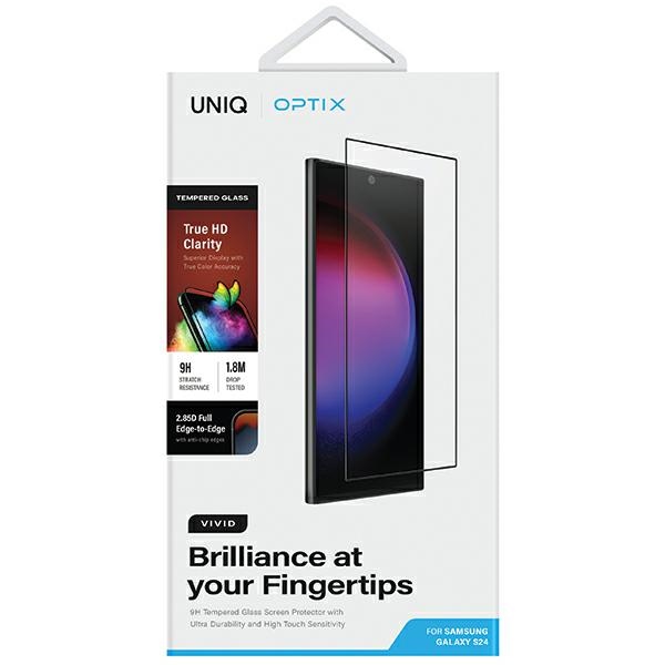 Uniq Optix Vivid stikliņš Samsung Galaxy S24 ar aplikatoru | glass for with applicator