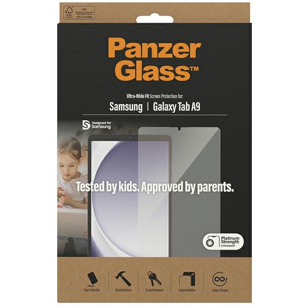 PanzerGlass Ultra-Wide Fit rūdīts stikls priekš Samsung Galaxy Tab A9 | tempered glass for
