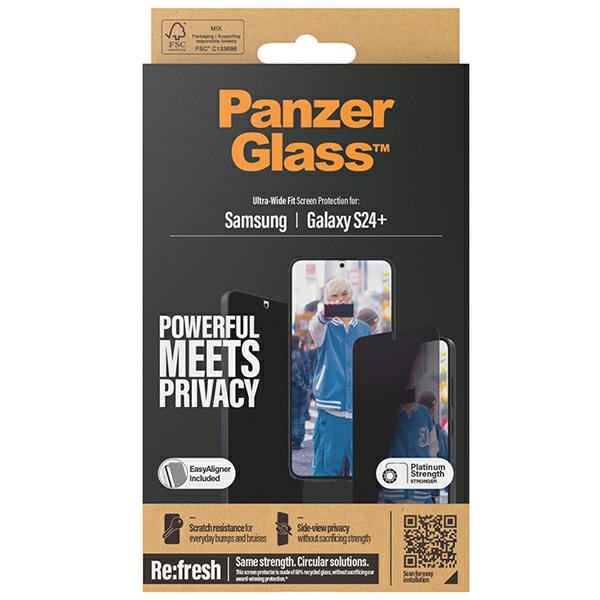 PanzerGlass Ultra-Wide Fit aizsargstikls ar aizsargstiklu un pozicionēšanas ierīci Samsung Galaxy S24+ | Privacy...