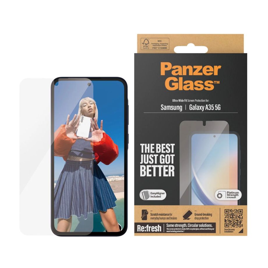 Panzerglass Ultra-Wide Fit aizsargstikls Samsung Galaxy A35 5G (7357)