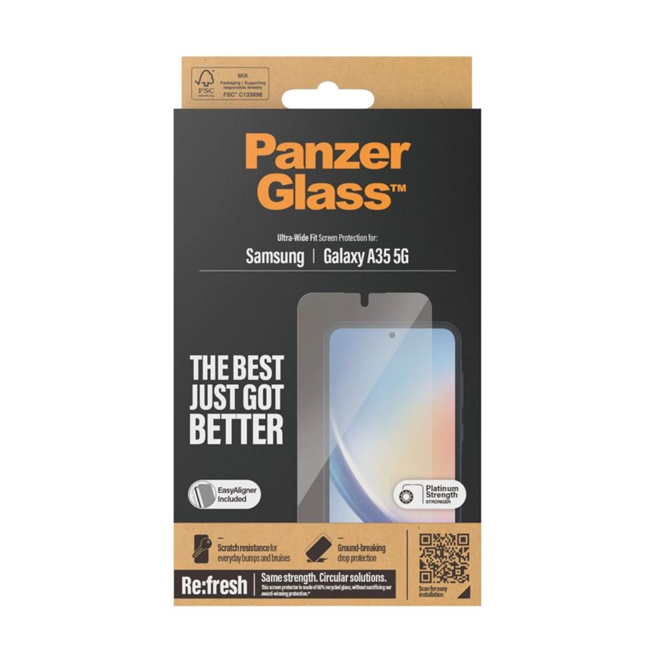 Panzerglass Ultra-Wide Fit aizsargstikls Samsung Galaxy A35 5G (7357)