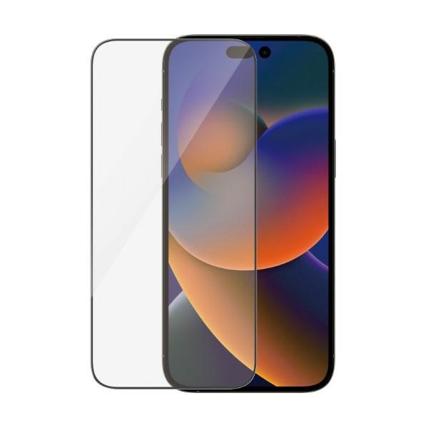 PanzerGlass Ultra-Wide Fit antibakteriāls rūdīts stikls ar atspīduma filtru un pozicionēšanas ierīci iPhone 14...