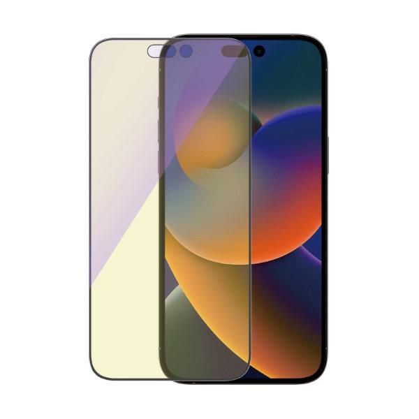 PanzerGlass Ultra-Wide Fit Antibakteriāls rūdīts stikls ar zilās gaismas filtru un pozicionēšanas ierīci iPhone...
