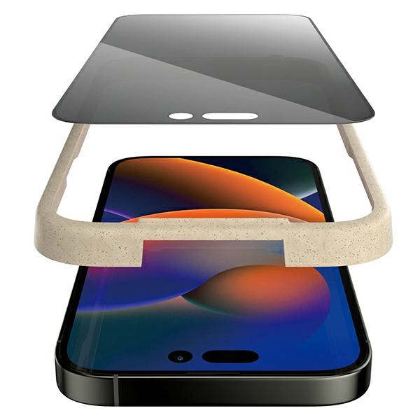 PanzerGlass Ultra-Wide Fit rūdīts stikls ar antibakteriālu konfidencialitāti un pozicionēšanas ierīci iPhone 14...