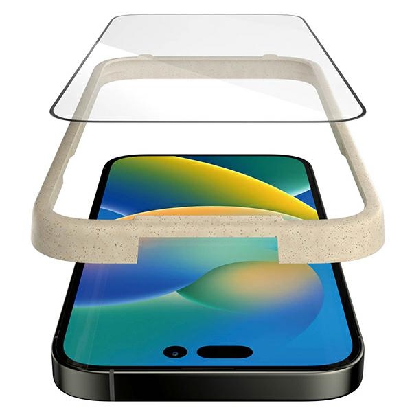 PanzerGlass Ultra-Wide Fit antibakteriāls rūdīts stikls ar pozicionētāju iPhone 14 Pro tālrunim | Antibacterial...