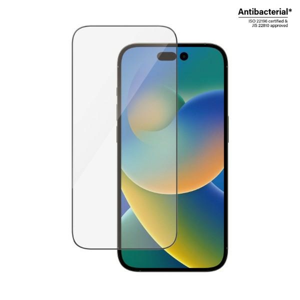 PanzerGlass Ultra-Wide Fit antibakteriāls rūdīts stikls iPhone 14 Pro | antibacterial tempered glass for