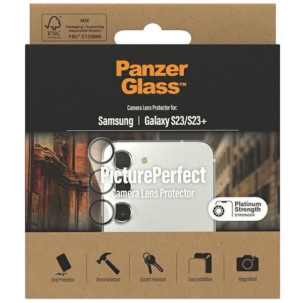 PanzerGlass Picture Perfect kameras aizsardzība Samsung Galaxy S23 / S23+ | camera protection for