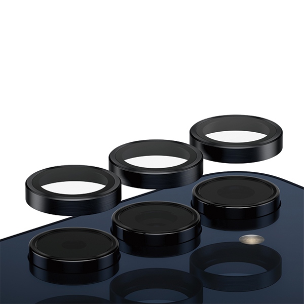 PanzerGlass aproces Camera Protection priekš Samsung Galaxy A55 5G - ar melnu rāmi | Hoops for with Black Frame