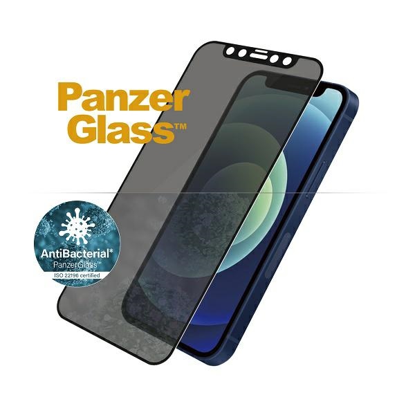 PanzerGlass E2E Super+ aizsargstikls iPhone 12 mini, melns