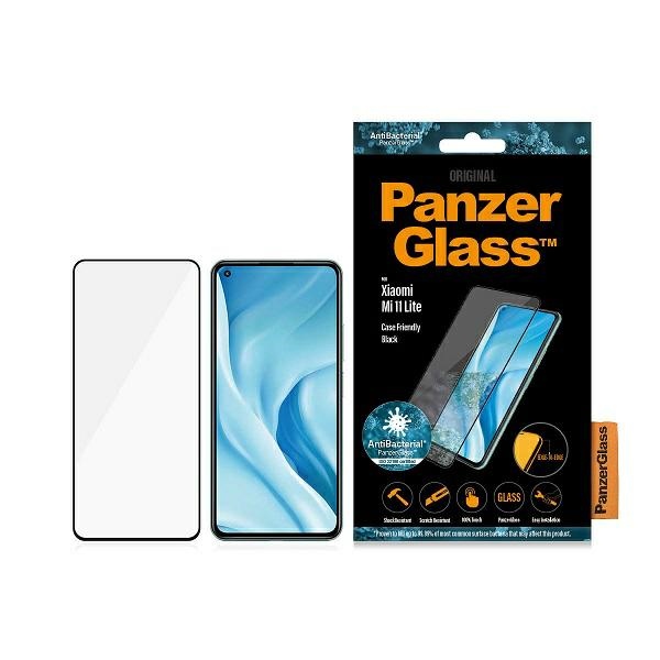 PanzerGlass Xiaomi Mi 11 Lite 5G aizsargstikls E2E, melns rāmis