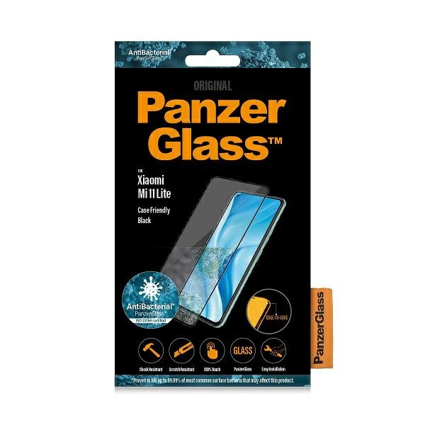 PanzerGlass Xiaomi Mi 11 Lite 5G aizsargstikls E2E, melns rāmis