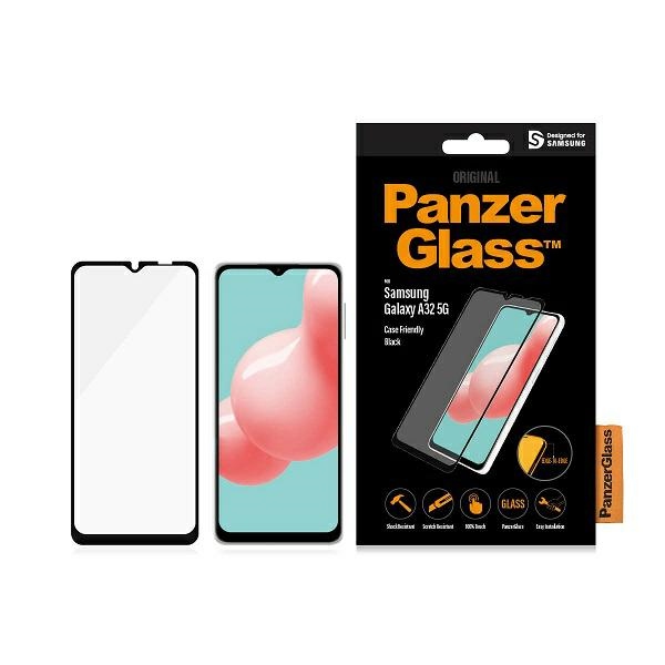 PanzerGlass Samsung Galaxy A32 5G aizsargstikls Edge-to-Edge, melns rāmis