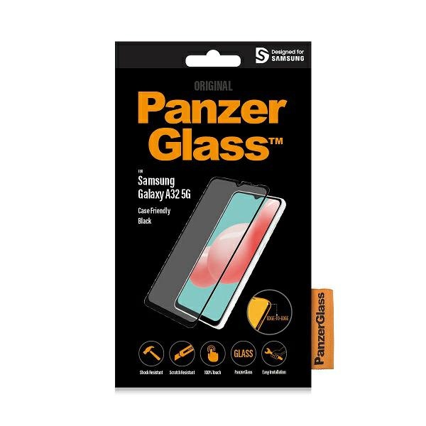 PanzerGlass Samsung Galaxy A32 5G aizsargstikls Edge-to-Edge, melns rāmis