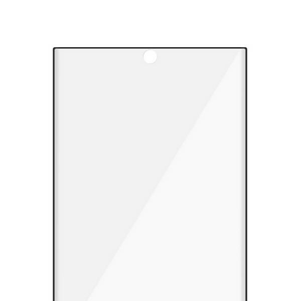 PanzerGlass E2E Microfracture aizsargstikls Samsung Galaxy S22 Ultra, melns rāmis