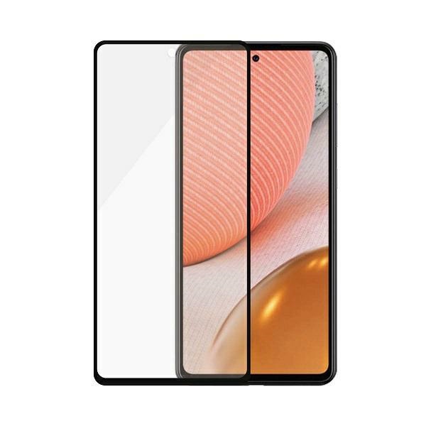 PanzerGlass E2E Microfracture aizsargstikls Samsung Galaxy A72, melns rāmis
