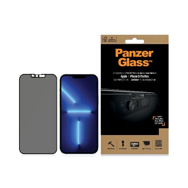 PanzerGlass E2E Privacy CamSlider aizsargstikls iPhone 13 Pro Max Melns