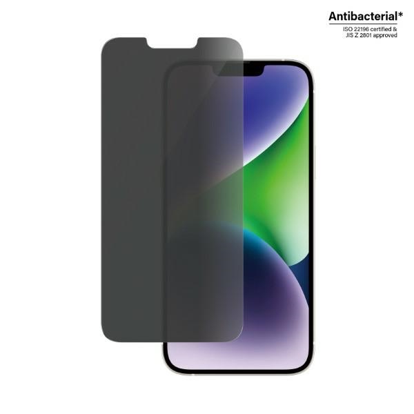 PanzerGlass Classic Fit privātuma antibakteriālais stikls iPhone 14 Plus/13 Pro Max tālrunim | Privacy Antibacterial...