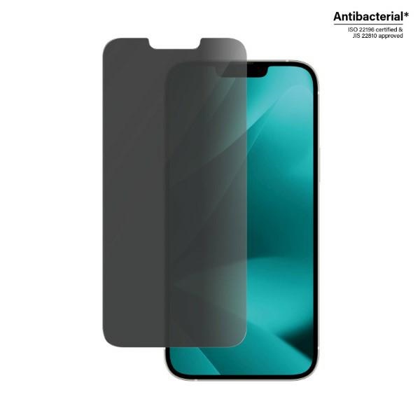 PanzerGlass Classic Fit privātuma antibakteriālais stikls iPhone 14 Plus/13 Pro Max tālrunim | Privacy Antibacterial...