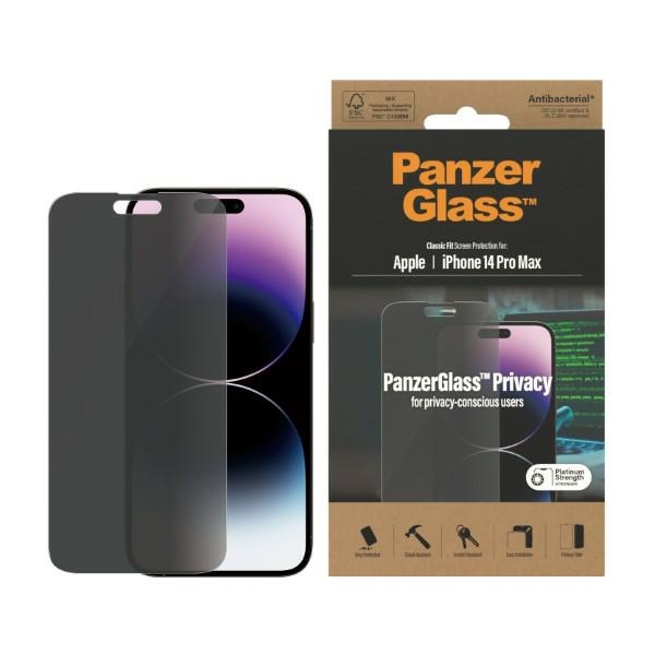 PanzerGlass iPhone 14 Pro Max aizsargstikls Classic Fit Privacy